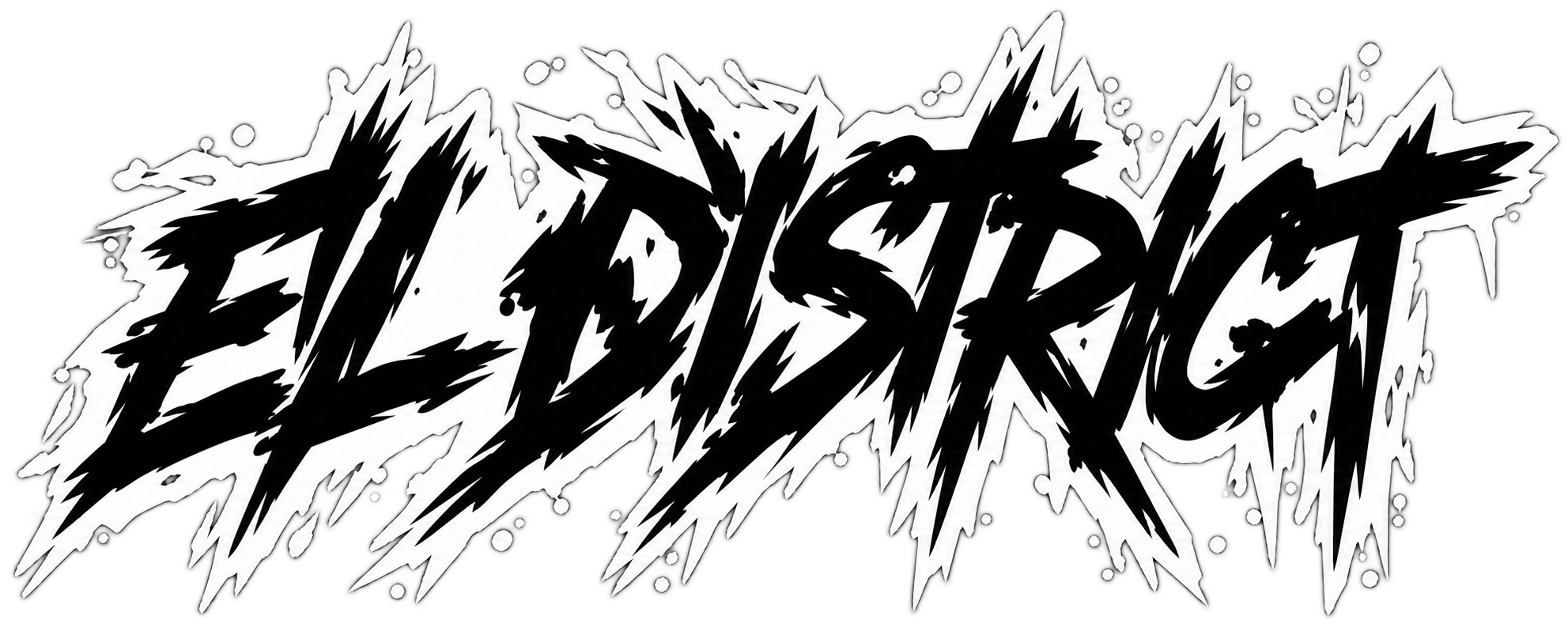 EL District Graffiti sticker design